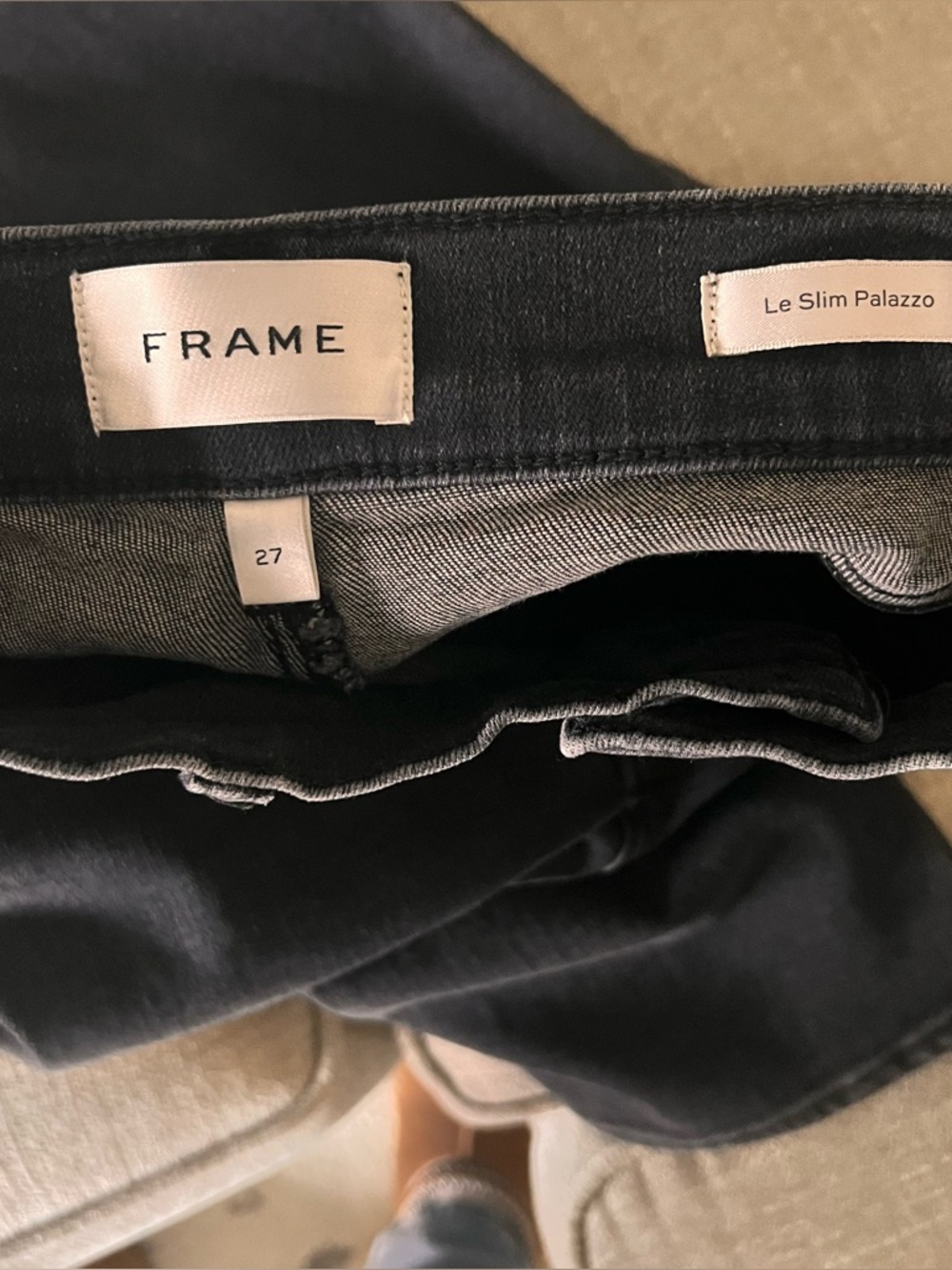 FRAME Le Slim Palazzo Jeans - Picture 12 of 14